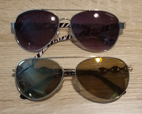 2 cheap sunglasses