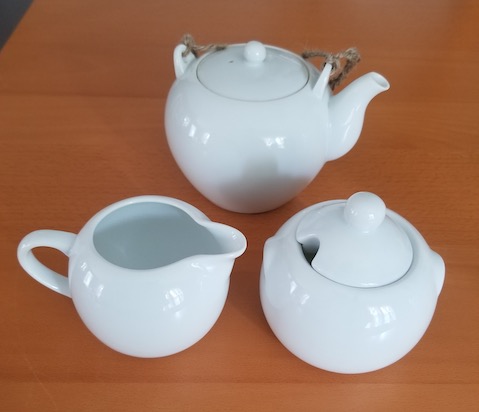 mini-tea set white
