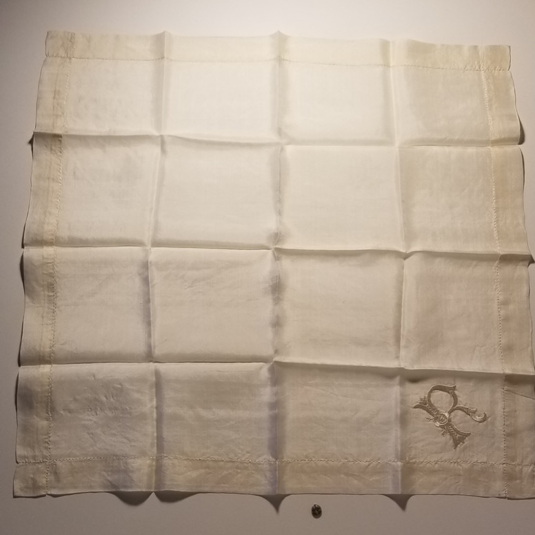 handkerchief unfolded