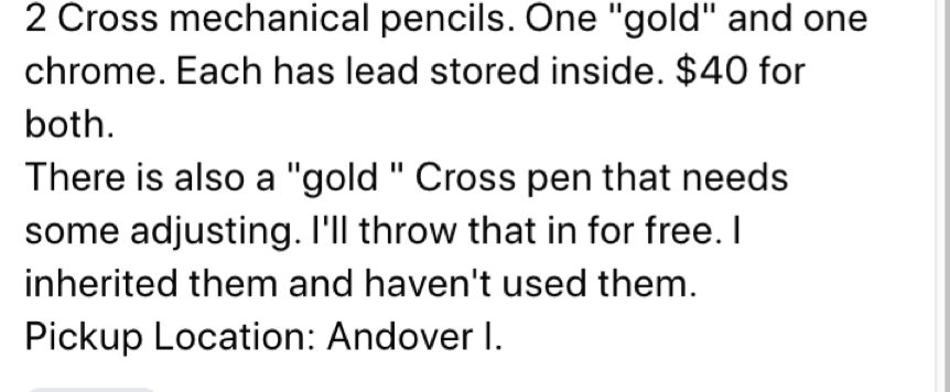 Cross pens