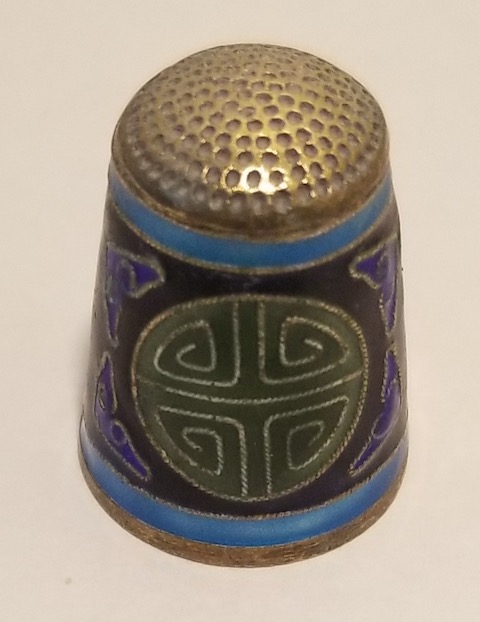 Blue green cloisonnee